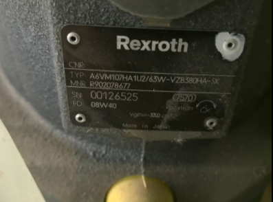 Rexroth R902078677 Piston Motor A6VM107HA1U2/63W-VZB380HA-SK